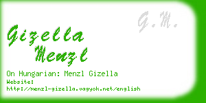 gizella menzl business card